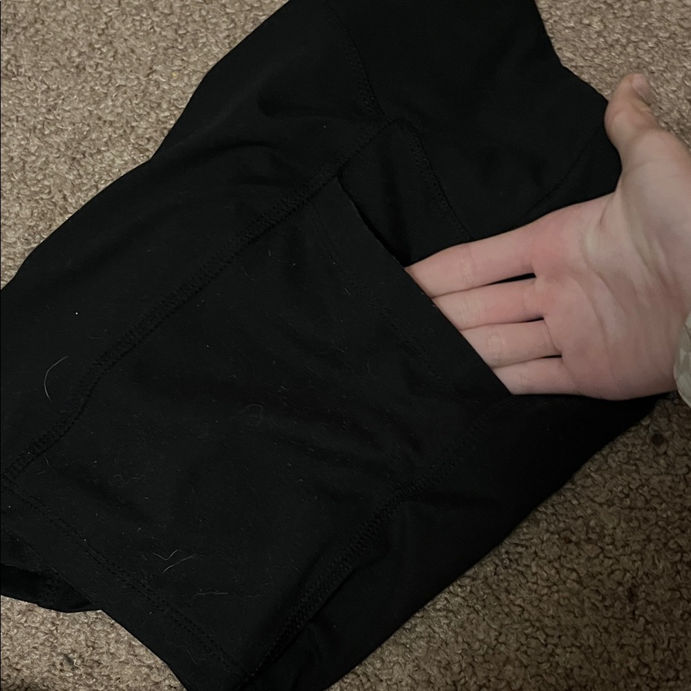 Women's Black Biker Shorts - Picture 3 of 3